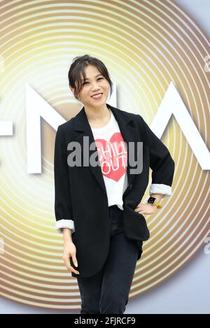 Taipeh. April 2021. Tanya Chua besucht das Schulforum des Golden Melody Festivals und teilte die Performance-Erfahrung mit Schülern in Taipei, Taiwan, China am 24. April 2021.(Foto by TPG) Quelle: TopPhoto/Alamy Live News Stockfoto