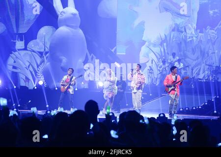 Taipeh. April 2021. Jolin Tsai veranstaltete am 24. April 2021 das Konzert „Jolin Ugly Beauty±“ in Taipei, Taiwan, China. (Foto: TPG) Quelle: TopPhoto/Alamy Live News Stockfoto