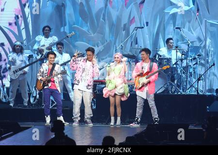 Taipeh. April 2021. Jolin Tsai veranstaltete am 24. April 2021 das Konzert „Jolin Ugly Beauty±“ in Taipei, Taiwan, China. (Foto: TPG) Quelle: TopPhoto/Alamy Live News Stockfoto