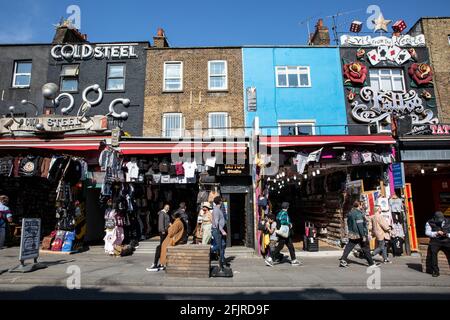 Camden Town High Street, North London, England, Großbritannien Stockfoto