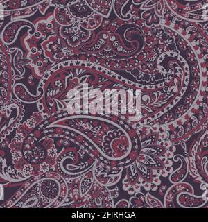 Paisley Ornamental Nahtloses Muster. Stock Vektor