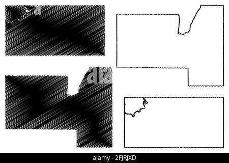 Fond du Lac und Eau Claire County, State of Wisconsin (U.S. County, United States of America, US) Kartenvektordarstellung, Skizzenkarte Stock Vektor Fond du Lac und Eau Claire County, State of Wisconsin (U.S. County, United States of America, US) Kartenvektordarstellung, Skizzenkarte Stock Vektor