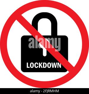 Sperrwarnschild auf weißem Hintergrund isoliert. Warnsymbol für Schule, Geschäft, Geschäft und Krankenhäuser. Stock Vektor