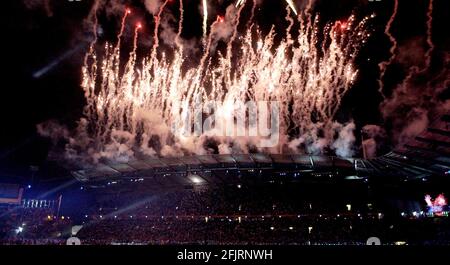 SCHLIESSEN CERMONY COMMONWELTH SPIELE 4/8/2002 BILD DAVID ASHDOWNCOMMONWEALTH SPIELE MANCHESTER Stockfoto