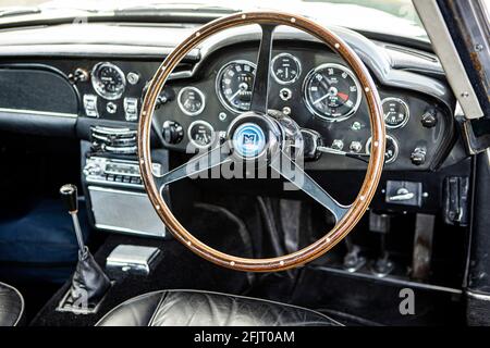 1965 Armaturenbrett Aston Martin DB5 Stockfoto