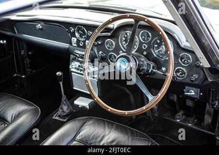 1965 Armaturenbrett Aston Martin DB5 Stockfoto