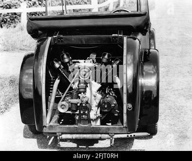 Motor 1931 Rover Scarab Stockfoto