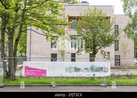 Neue erschwingliche Wohnungen für Southside Housing Association in Pollokshields finanziert Von Glasgow City Council in Partnerschaft mit der schottischen Regierung Stockfoto