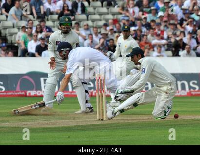 CRICKET ENGLAND V PAKISTAN 2. TEST BEI EDGBASTON 2. TAG 7/8/2010. TROTT. BILD DAVID ASHDOWN Stockfoto