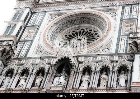Beeindruckende Kathedrale in Florenz. Stockfoto