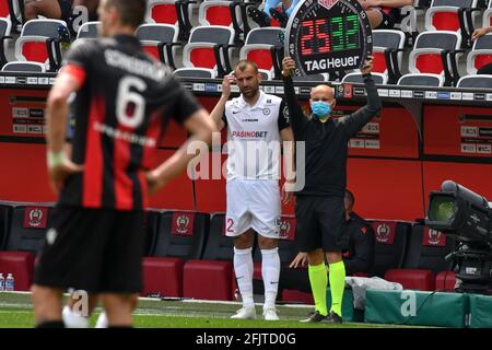 FUSSBALL : Nizza vs Montpellier - Ligue 1 Uber isst am 25. April 2021 in Nizza, Frankreich. Nice gewann 3:1. (Foto von Lionel Urman/Sipa USA) Stockfoto