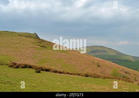 Blick auf Willstone Hill und Caer Caradoc, Shropshire Stockfoto