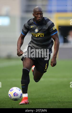 Mailand, Italien, 25. April 2021. Romelu Lukaku von Internazionale während des Spiels der Serie A bei Giuseppe Meazza, Mailand. Bildnachweis sollte lauten: Jonathan Moscrop / Sportimage Stockfoto