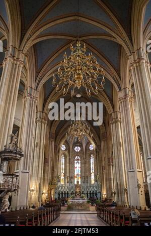 Innenraum der Kathedrale von Zagreb (Zagrebačka katedrala), Zagreb, Kroatien Stockfoto