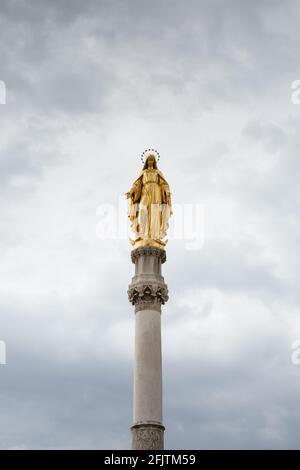 Denkmal der Himmelfahrt der seligen Jungfrau Maria, Zagreb, Kroatien Stockfoto
