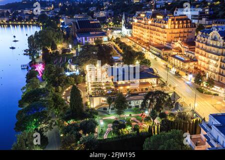 Schweiz, Kanton Waadt, Montreux, Fairmont Le Montreux Palace Hotel Stockfoto