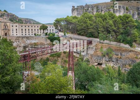 Blick auf die neue Brücke von San Pablo, in der Stadt Cuenca, Spanien Stockfoto