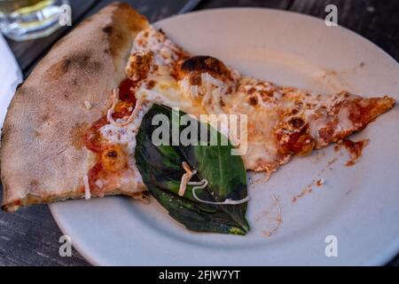 Pizza Margherita Stockfoto