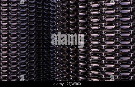 Abstrakter geometrischer schwarzer Hintergrund. 3d-Rendering. Stockfoto