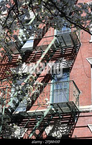 Alte historische Gebäude in Manhattan, New York City, USA. Stockfoto