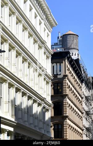 Alte historische Gebäude in Manhattan, New York City, USA. Stockfoto