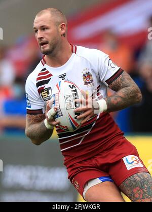Aktenfoto vom 29-08-2020 von Zak Hardaker von Wigan Warriors. Ausgabedatum: Montag, 26. April 2021. Stockfoto
