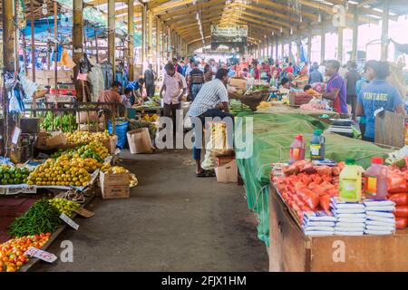 COLOMBO, SRI LANKA - 26. JULI 2016: Federation of Self Employees Market in Colombo, Sri Lanka Stockfoto