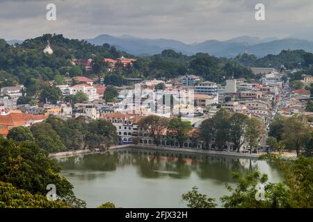 Luftaufnahme von Kandy, Sri Lanka Stockfoto