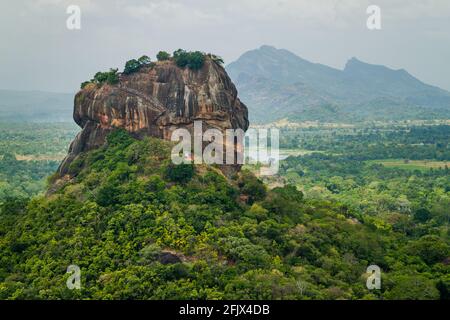 Blick auf Sigiriya Lion Rock, Sri Lanka Stockfoto
