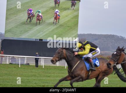 Ein Tag auf der Rennbahn Ludlow Racecourse in Shropshire Stockfoto