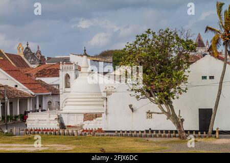 Sudharmalaya Tempel in Galle Fort, Sri Lanka Stockfoto