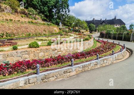 Garten des Klosters Adisham in der Nähe von Haputale, Sri Lanka Stockfoto