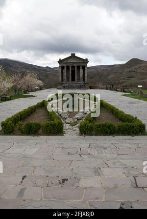 Antiker Tempel in Garni. Hellenistischer Tempel aus dem ersten Jahrhundert in Armenien Stockfoto