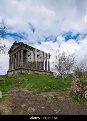 Antiker Tempel in Garni. Hellenistischer Tempel aus dem ersten Jahrhundert in Armenien Stockfoto