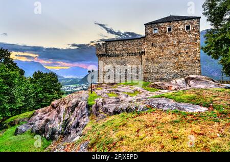 Schloss Sasso Corbaro in Bellinzona, Schweiz Stockfoto