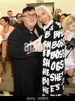 Modedesigner Alber Elbaz Auswahl aus verschiedenen Veranstaltungen in New York City, Alber Elbaz, tot von covid am 59. Stockfoto