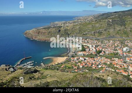 Küstendorf, Machico, Madeira, Portugal Stockfoto