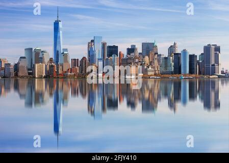 Panoramablick auf Manhattan, New York Stockfoto