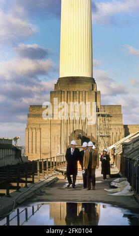 Geschäftsmann John Broome am Standort des Battersea Power Station Development in London 1988 Stockfoto