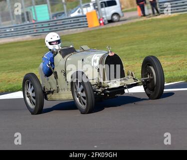 Chris Hudson, BJ T35B, Vintage, Pre-war und Pre-1961 Racing Cars, VSCC, GP Itala Trophy Race Meeting, Silverstone, Northamptonshire, England, 17t Stockfoto