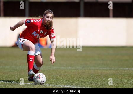 DARTFORD, Großbritannien, APRIL 25: Alice Griffiths von Charlton Athletic Women in Aktion während der FA Women's Championship zwischen Charlton Athletic Wome Stockfoto