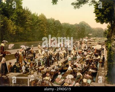 Boulter's Lock, Windsor um 1890 Stockfoto