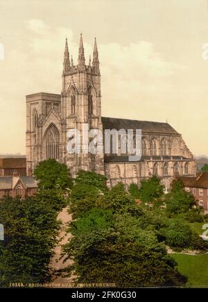 Bridlington Priory in Yorkshire um 1890-1900 Stockfoto