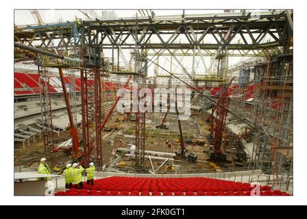 Das neue Wembley-Stadion im Baustadium David Sandison 14/10/2005 Stockfoto