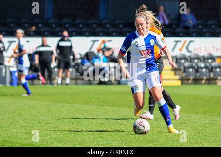 London, Großbritannien. 25. Apr, 2021. Während des Frauen-FA-Meisterschaftsspiel zwischen London Bees und Blackburn Rovers, England. Kredit: SPP Sport Pressefoto. /Alamy Live News Stockfoto