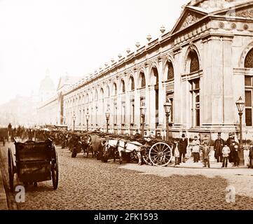 Smithfield Meat Market, London, viktorianische Zeit Stockfoto