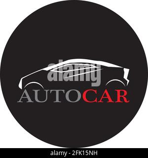 Auto silhouette logo Vector template Icons Stock Vektor