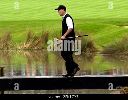 RYDER CUP 2002 BEIM GLOCKENTURM VIERER PHILIP PREIS BEI DAS 10. 28/9/2002 BILD DAVID ASHDOWN.RYDER CUP GLOCKENTURM 2002 Stockfoto