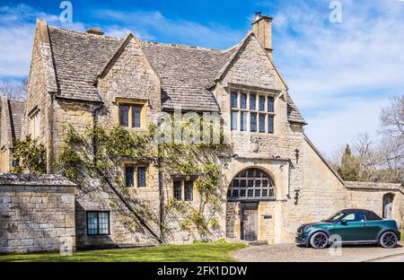 Court Farm, das ehemalige Torhaus zum Broadway Court, in den Cotswolds. Stockfoto