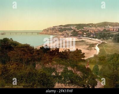 Clevedon in Somerset um 1890-1900 von dem, was heute bekannt ist Wie der Dichter zu Fuß Stockfoto